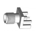 SMA Female End Launch Receptacle-Round Contact